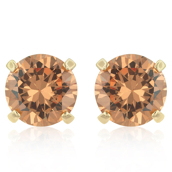 Amazon.com: Cubic Zirconia Threader earrings, 14k gold