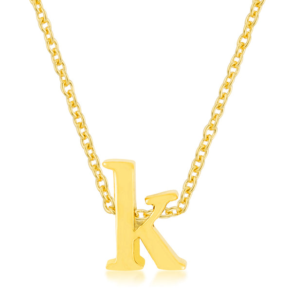 Golden Initial K Pendant - J GOODIN