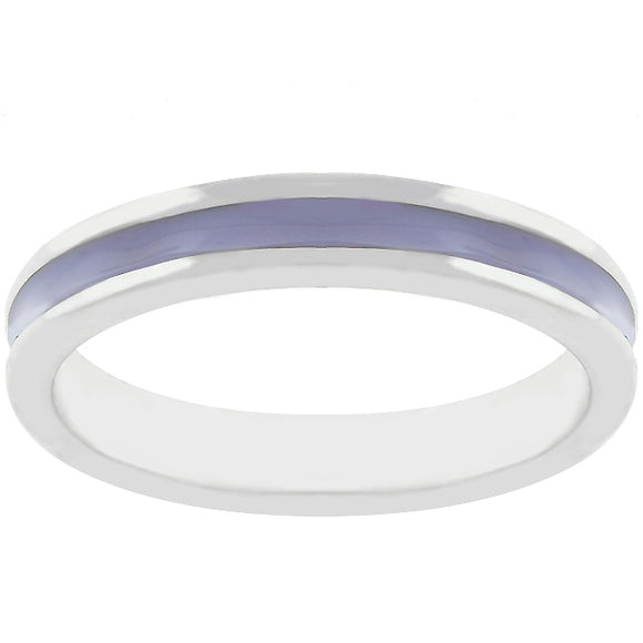 Lavender Enamel Eternity Ring