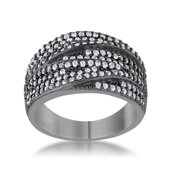 【美品】LETICIA Ring-VELVET (Black) Black Diamond or Ruby Engagement Ring