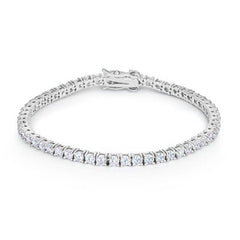 【Shapes Studio】Cubic Zirconia Tennisブレスレット Silver Cubic Zirconia Tennis Bracelet-925-Sterling-China-5mm