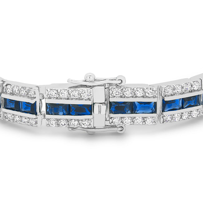Balboa Blue Cubic Zirconia Bracelet - J GOODIN Balboa Blue Cubic Zirconia Bracelet - J GOODIN