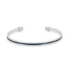 Channel-Set Montana Blue Cubic Zirconia Cuff