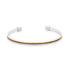 Channel-Set Canary Cubic Zirconia Cuff