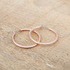 Small Rosegold Hoop Earrings