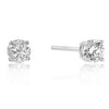 5mm New Sterling Round Cut Cubic Zirconia Studs Silver