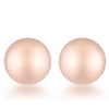 Julia Rose Gold Sphere Stud Earrings