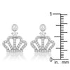 0.5 Ct Rhodium Crown CZ Earrings