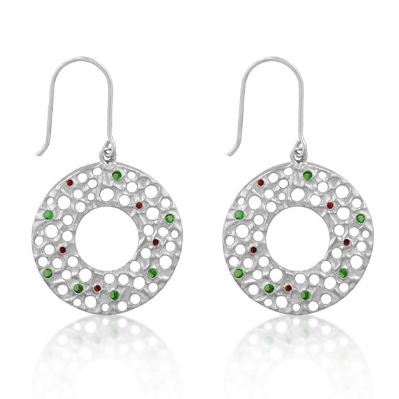 Red and Green Earrings