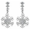 Snowflake Drop Earrings