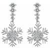 Snowflake Drop Earrings