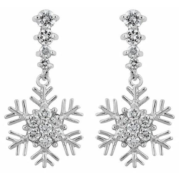 Snowflake Drop Earrings
