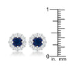 Bella Bridal Earrings in Blue