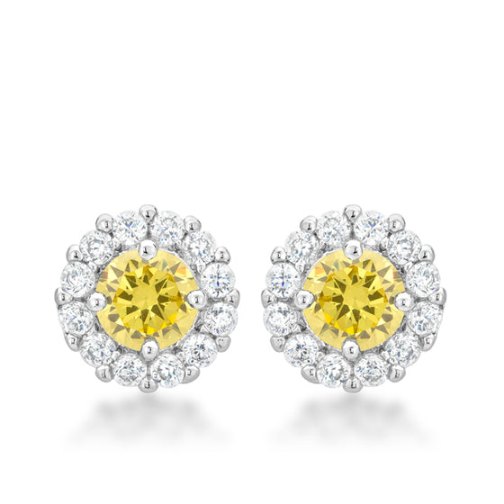 Bella Bridal Earrings in Yellow