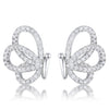 .45 Ct CZ Butterfly Stud Earrings
