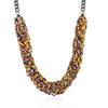 Multicolor Acrylic Bead Twisting Necklace