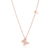 Beatrice Rose Gold Stainless Steel Delicate Butterfly Necklace