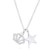 Vanessa Crown &amp; Star Charm 0.4 ct Pendant