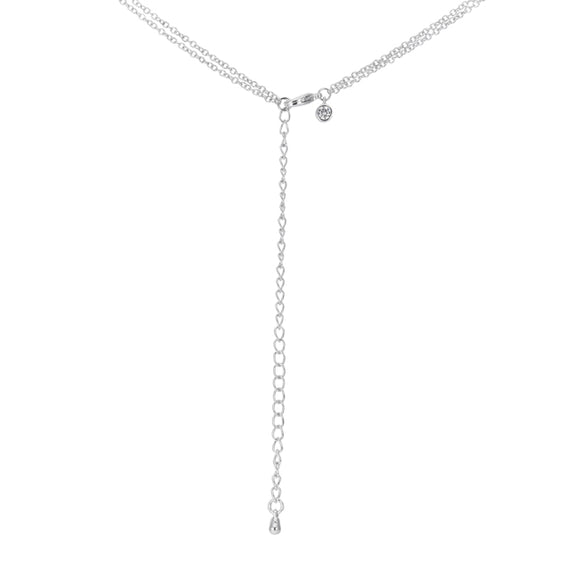 5 Ct Dazzling Rhodium Necklace with CZ