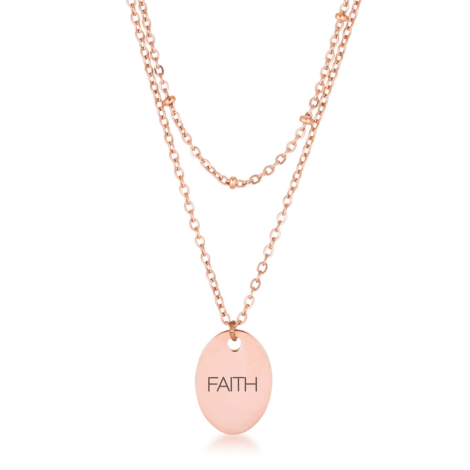 Karla Double Chain Stick Drop Necklace – éclater jewellery