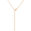 Rosegold Finish Intiial Q Pendant