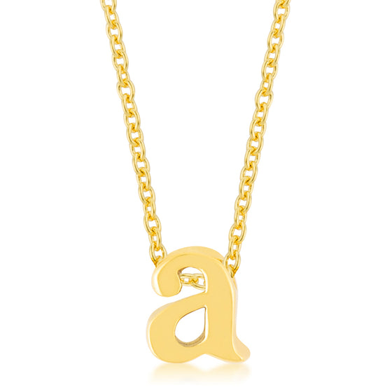 Golden Initial A Pendant