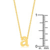 Golden Initial A Pendant