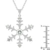 Silvertone Snowflake Pendant