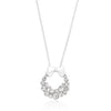 Holiday Wreath Clear Crystal Pendant