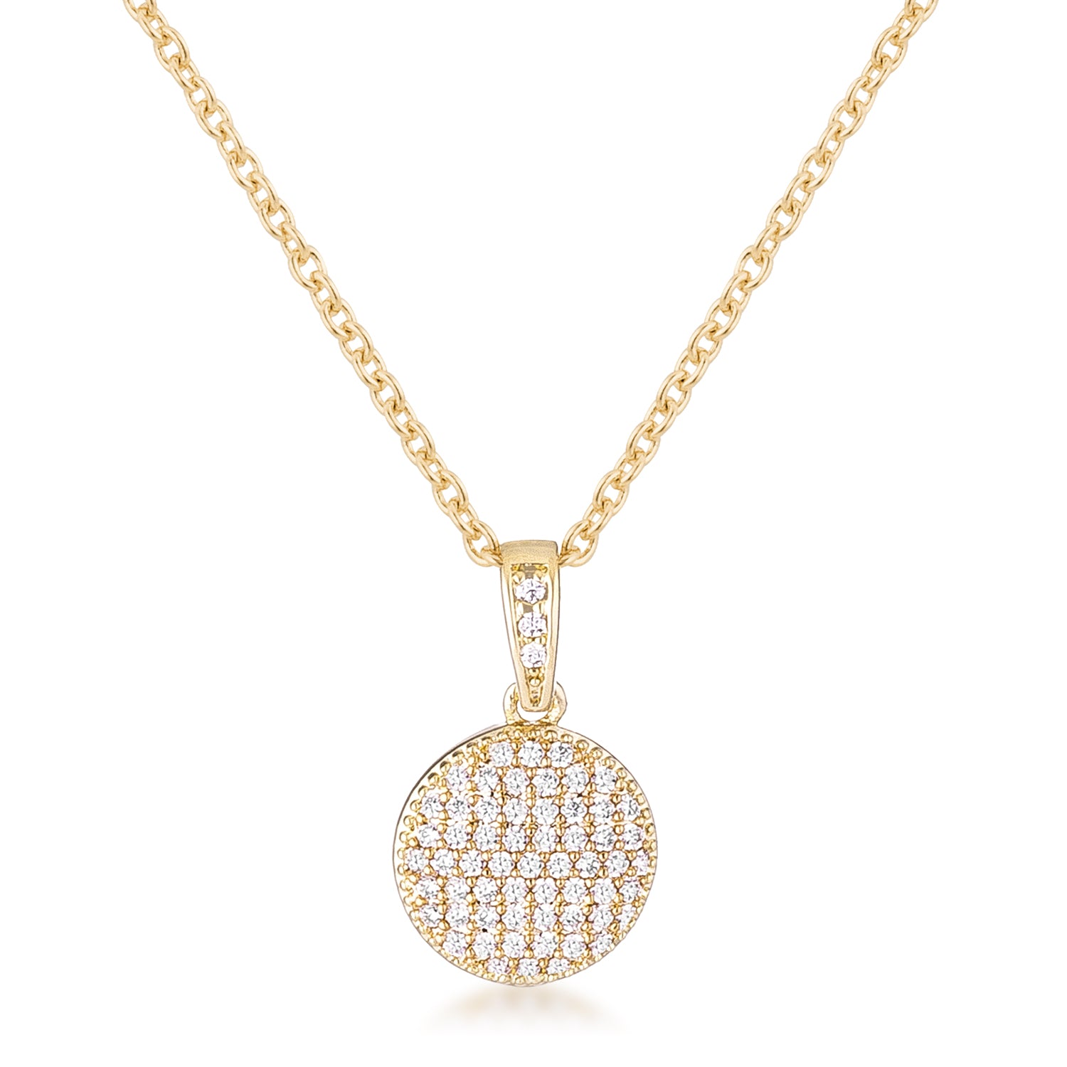 14K Gold Disc Necklace | Royal Chain Group