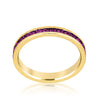 Stylish Stackables with Purple Crystal Ring