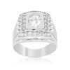 Men's Cubic Zirconia Square Ring