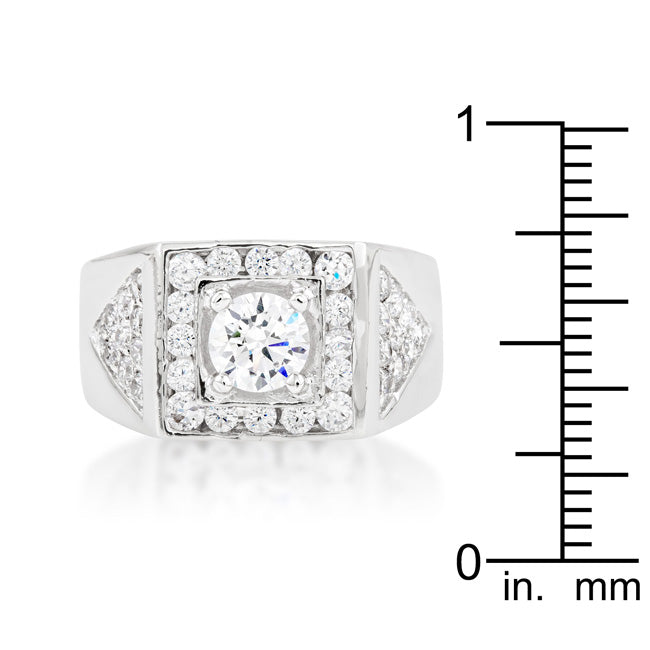 Brilliant Men's Cubic Zirconia Ring