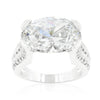 Oval Triplet Cubic Zirconia Ring