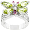 Silvertone Butterfly Cocktail Ring