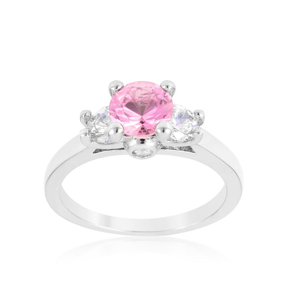 Mini Pink Ice Triplet Ring