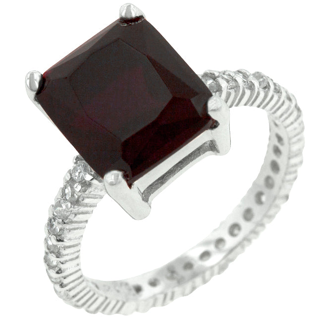 Radiant Cut Ruby Engagement Ring - J GOODIN