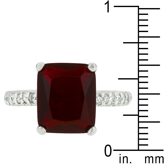 Radiant Cut Ruby Engagement Ring - J GOODIN