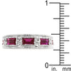 Ruby Red Bezel Eternity Band