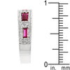 Ruby Red Bezel Eternity Band