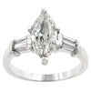 Silvertone Marquise Centerpiece Ring