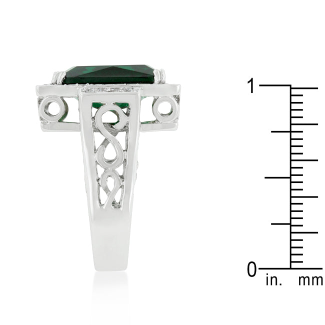 Emerald Green Classic Cocktail Ring - J GOODIN