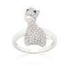 Cubic Zirconia Giraffe Ring