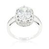 Royal Crest Filigree Cubic Zirconia Ring