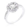 Bella Birthstone Engagement Ring in Clear