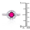 Bella Birthstone Engagement Ring in Pink