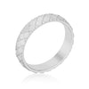 Textured Stainless Steel Band Ring