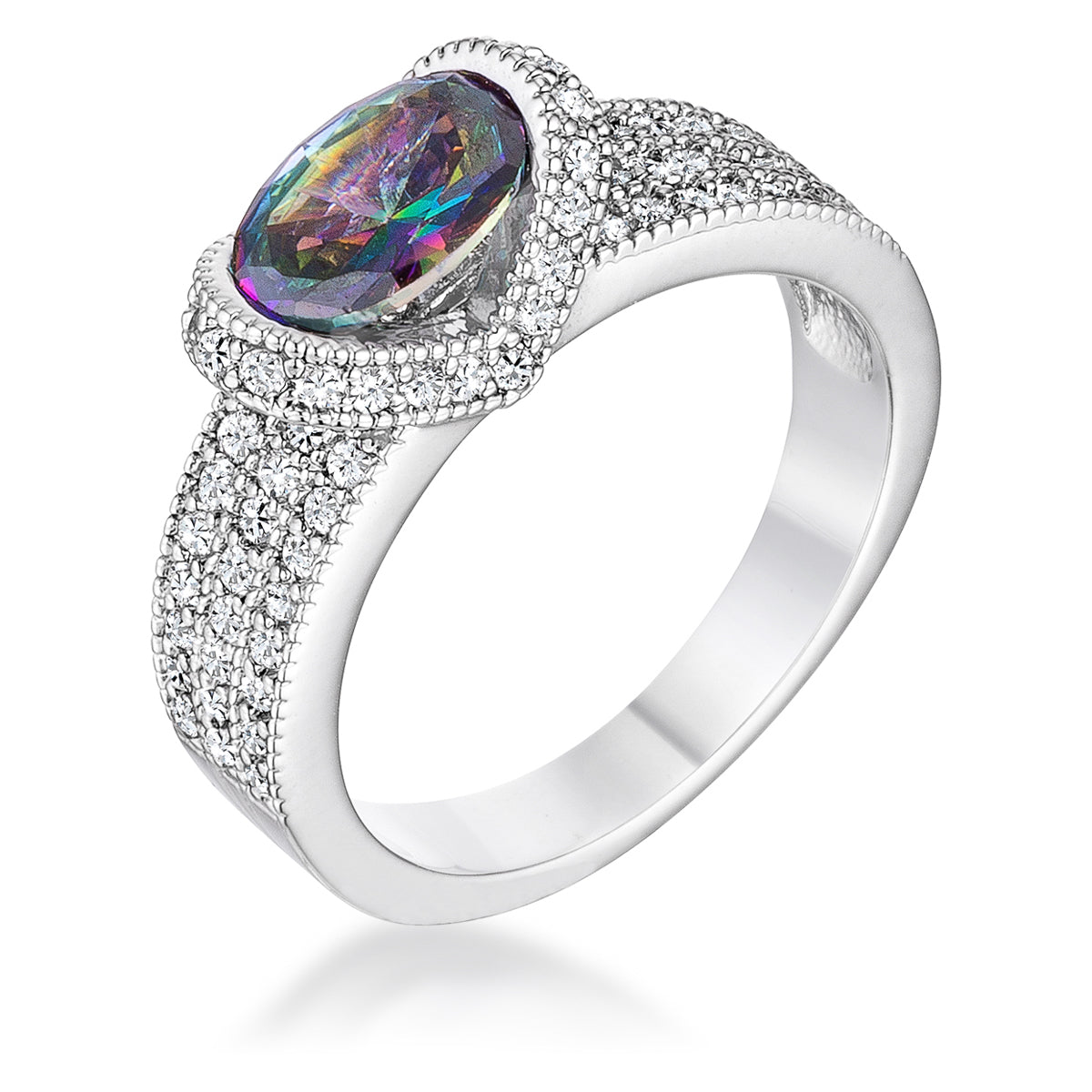 1.6 Ct Mystic Oval CZ Ring - J GOODIN