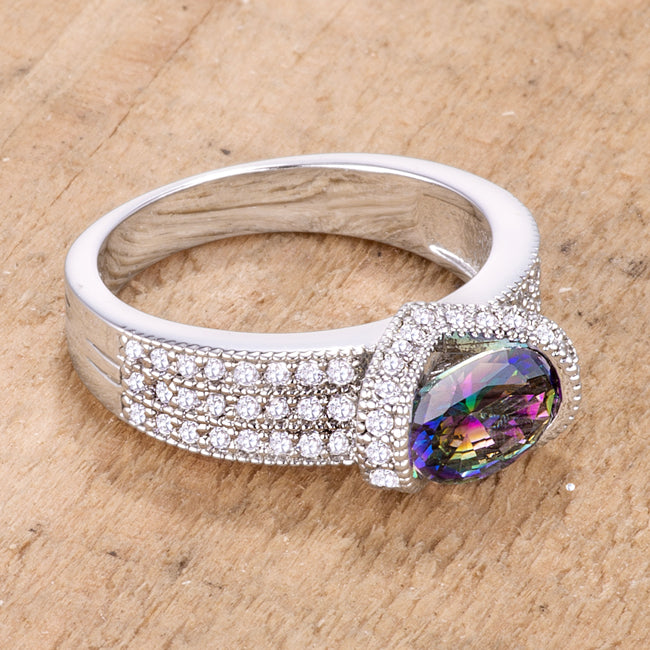 1.6 Ct Mystic Oval CZ Ring J GOODIN