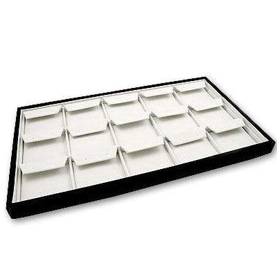 Black Leatherette Earring Tray